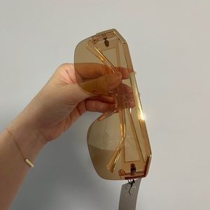 Nude peach sunglasses